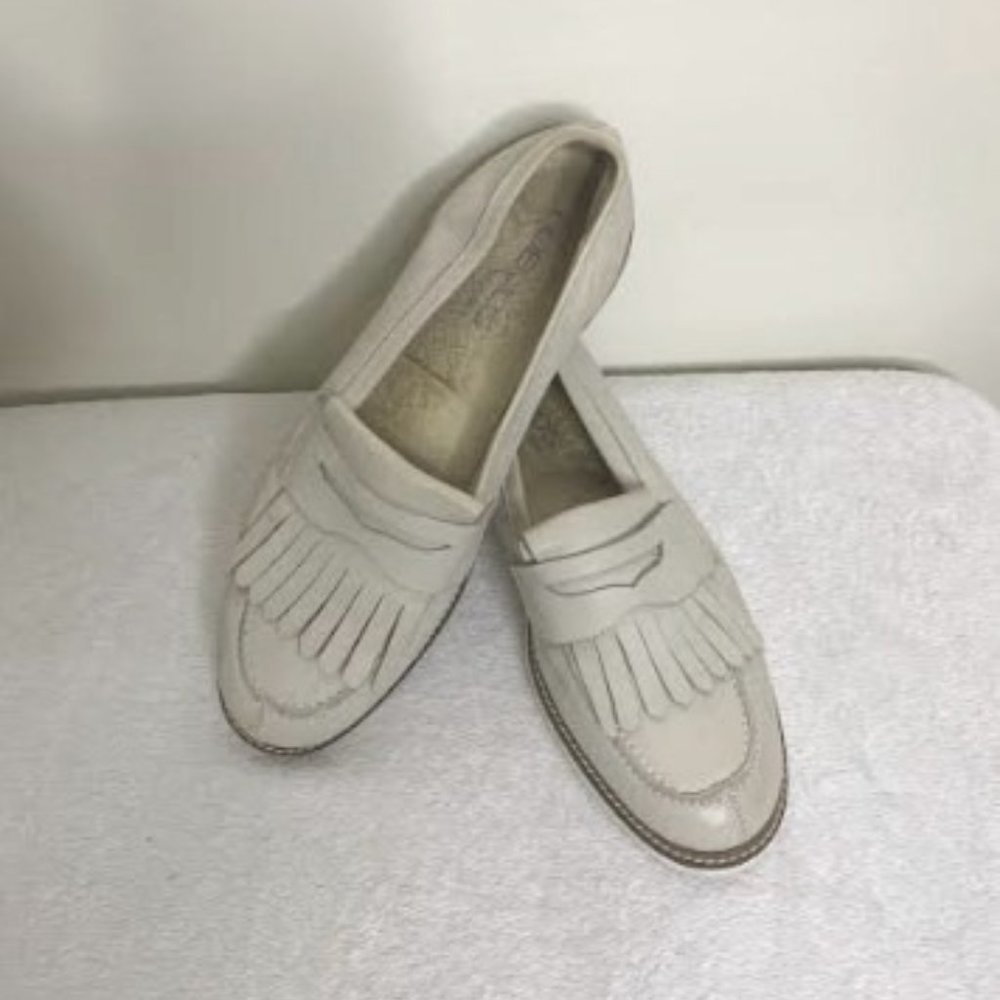 Boemos Glove Leather Kiltie Tassle Penny Loafers Italy Sz 9